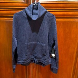 NWT 90 Degrees Knit Catamaran Navy Sweatshirt L